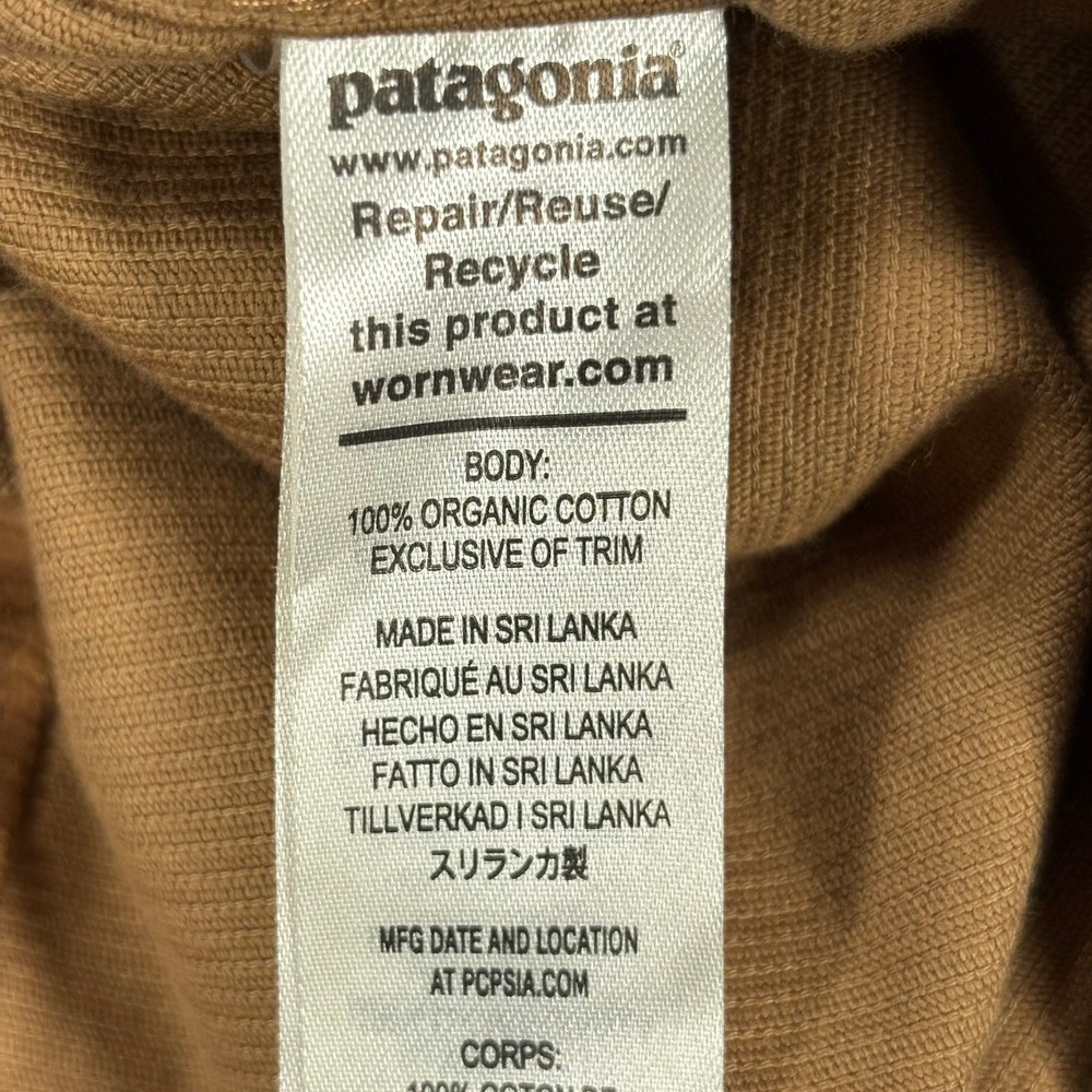Patagonia Corduroy Shirt Mens L Coriander Brown Organic Cotton 42445 NWT - Picture 5 of 14